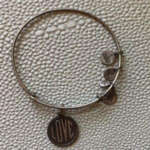 Silver Love Alex and Ani Bangle